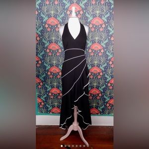 Clubbing Cocktail Ruffle Hi Low Dress